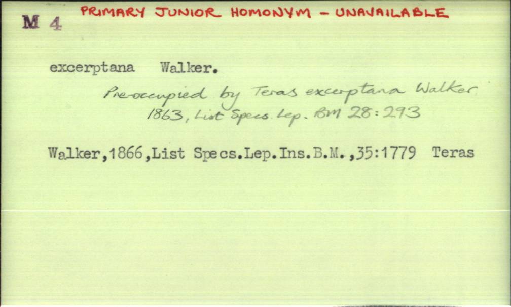 front of card